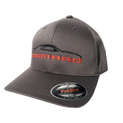 Camaro 5th Gen Silhouette Flex Fit Hat : Black