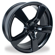 Camaro 5 Spoke Reproduction Wheel Set - Gloss Black