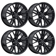 ZL1 Camaro Multi Spoke Reproduction Wheel Set - Gloss Black