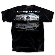 Camaro Born Of A Legend T-Shirt : Black
