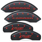 2010-2015 Camaro RS - Caliper Covers - LT-LS Model (Non Brembo Brakes)  - Camaro & RS Logos - Stealth Black Series w- Custom Color Letters