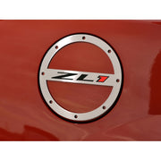Camaro Fuel Door Trim-Gas Cap Cover "ZL1" Brushed