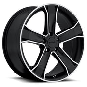 Ultra Knight Camaro Wheels - Gloss Black w-Diamond Cut Accents- 20x9