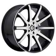 Dropstar 643MB Camaro Wheels - Satin Black w-Machined Lip