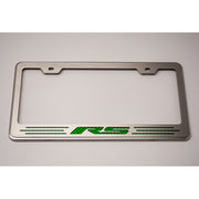 Camaro RS Tag-License Plate Frame : Stainless Steel & Carbon Fiber