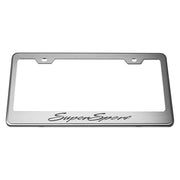 Camaro Super Sport Tag-License Frame : Stainless Steel w- Etched script