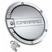 Camaro Locking Fuel Door - Chrome