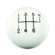Camaro Classic 6-Speed Knob 16x1.50 Threads - White