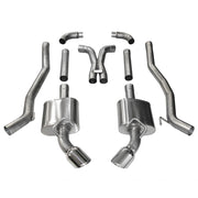 Camaro SS XTREME 3.0" Cat Back Exhaust w- X-Pipe - Polished Pro Series Tips