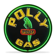 POLLY GASOLINE 36 INCH NEON SIGN IN METAL CAN