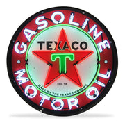 TEXACO MOTOR OIL 36 INCH NEON SIGN IN METAL CAN