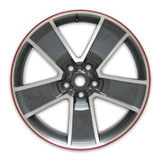 2010-2014 Camaro 20" Five Spoke Red Line Wheels - Gray with Machined Face