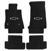 2016+ Camaro Floor Mats 4 Pc. Set (Silver BowTie)