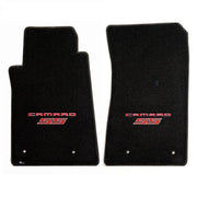 Camaro SS Floor Mats 2 Pc. Set (Red Lettering & SS Logo)