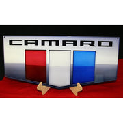 2016+ Gen 6 Camaro Emblem Metal Wall Sign (24" x 11")