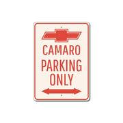 Camaro Parking only Sign with Bowtie