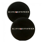 Camaro 6th Gen Heritage Logo Car Coaster Black - Set of 2