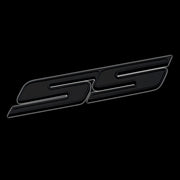 Camaro SS Badges Billet Aluminum - Black