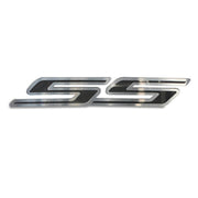 2010-2015 Camaro Hood Panel Letters, SS or RS - Brushed Stainless Steel with Carbon Fiber Underlay