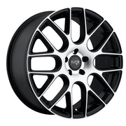 Niche Circuit Camaro Wheels - Black w-Machined Face- 20x8.5-20x10.5