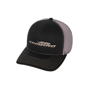 Camaro Panther Trucker Cap Hat : Black/Gray