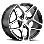 Z28 Camaro Reproduction Flow Form Wheels - Black W/ Machined Face