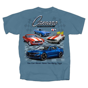 Camaro Too Many Toys T-Shirt : Blue