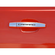 2010-2015 Camaro Door Handle Plate Polished Exterior "CAMARO" 2Pc