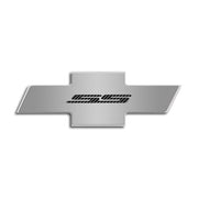 2010-2015 Camaro - Polished-Brushed Stainless Steel w-Carbon Fiber "SS" - Factory Hood Panel Badge