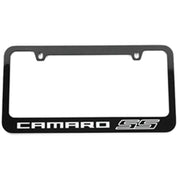 Camaro SS License Frame : Black w- Silver