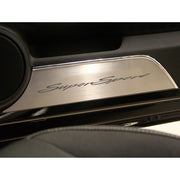 Camaro "Super Sport" Brushed Door Panel Kick Plates