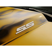 Camaro Exterior Badge - "SS" 2 Pc. Brushed Stainless Steel