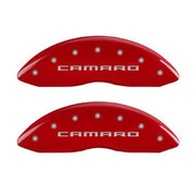 2010-2015 Camaro LT-LS Caliper Cover with Camaro Engraving silver and Red