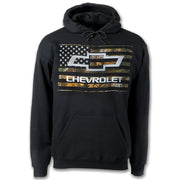 Chevy Bow Tie Camo Hooded Sweat Shirt