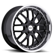 Valencia Camaro Wheels - Gloss Black with Mirror Cut Lip 20x8.5-20x10