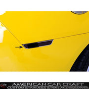 Camaro Side Marker Blackout Kit w-Polished or Brushed Trim Rings 8Pc Set - Stainless Steel