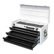 BOXO USA 3-Drawer Hand Carry Tool Box : Gray Drawers - Black Drawer Trim